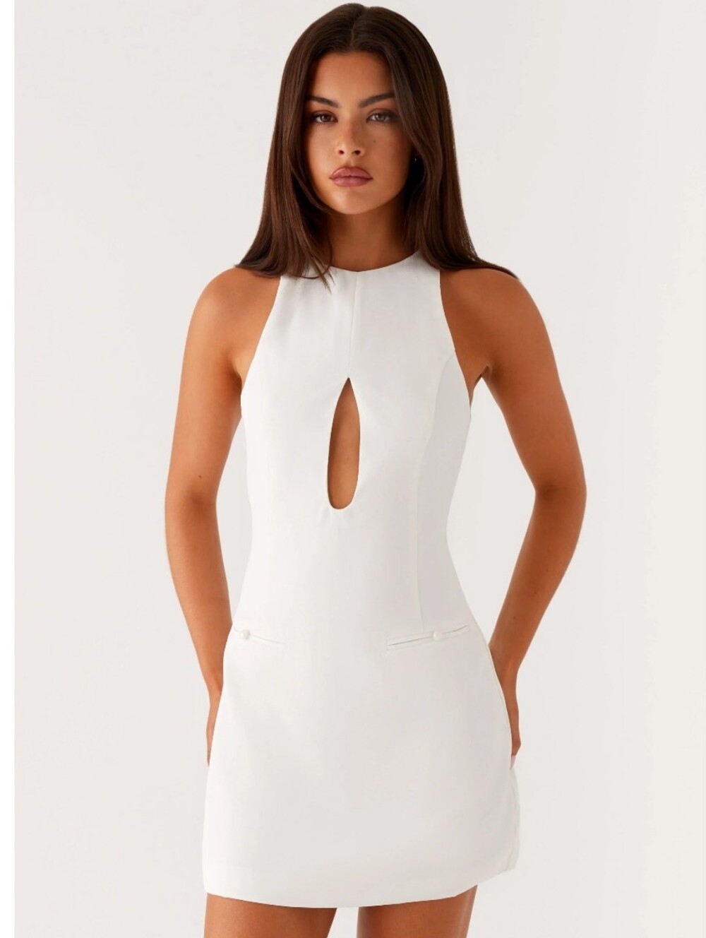 Peppermayo Stacy Mini Dress Size Large US 8 White
